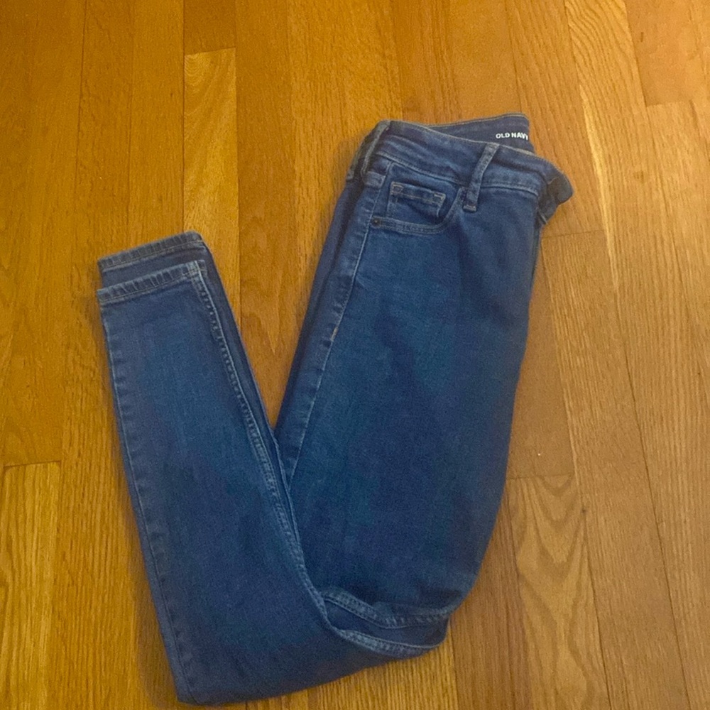 Old navy high rise rockstar super skinny size 2